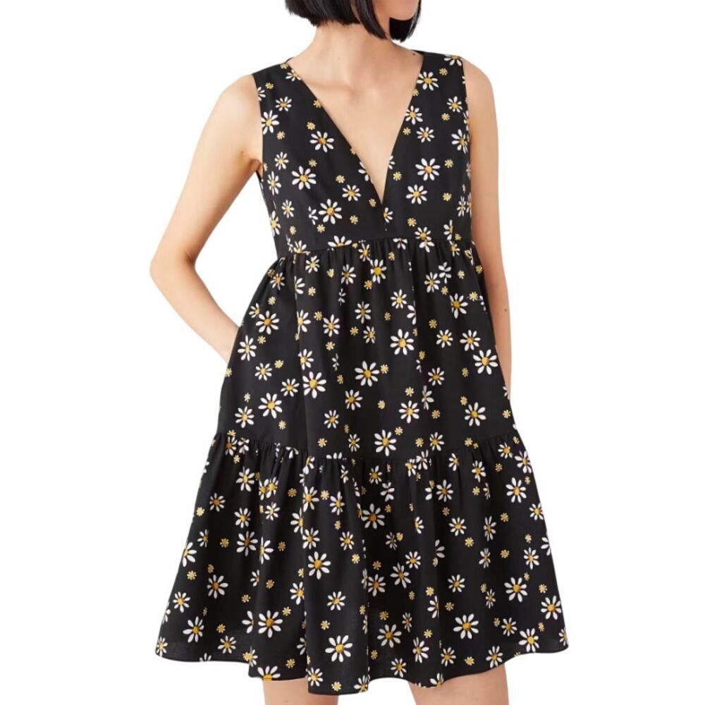 Kate Spade New York Daisy Dots Vineyard Dress in Black Multi, Size US 6​